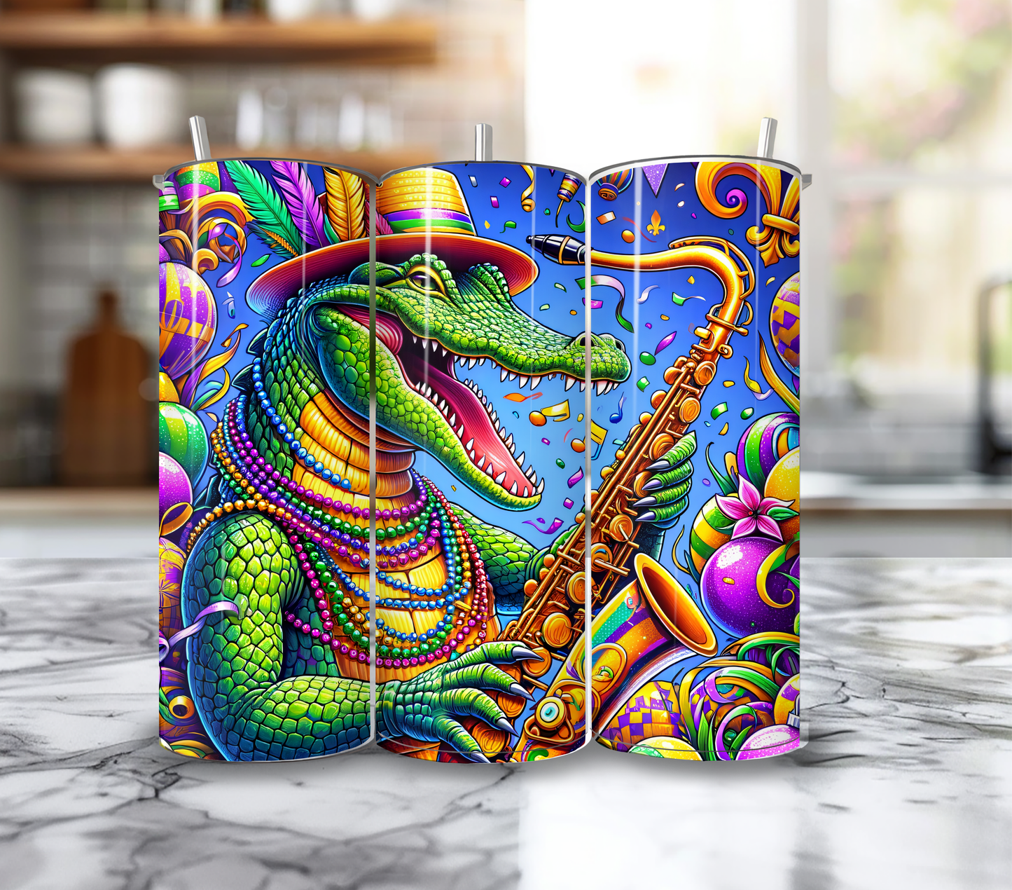 20 Oz Allie da' Gator Tumbler