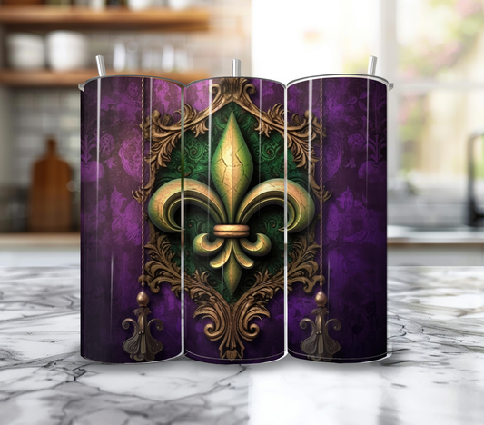 20 Oz Regal Fleur De Lis Tumbler