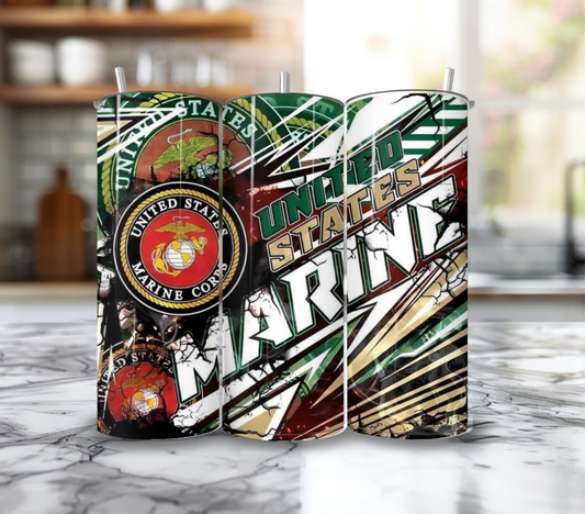 20 Oz Marine Urban Grunge Tumbler