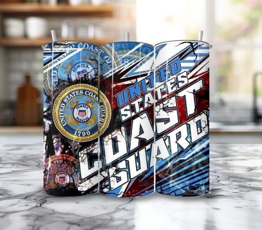 20 Oz Coast Guard Grunge Tumbler
