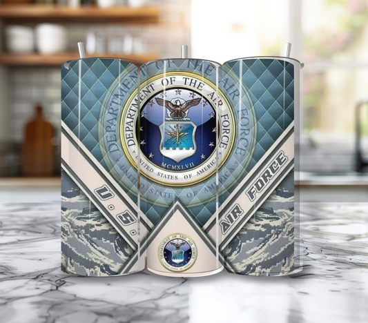 20 Oz Air Force Emblem Tumbler