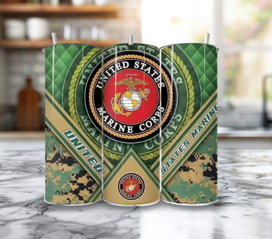 20Oz Marine Emblem Tumbler