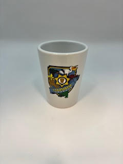 Ceramic Shot Glass National Latino Peace Officers Association