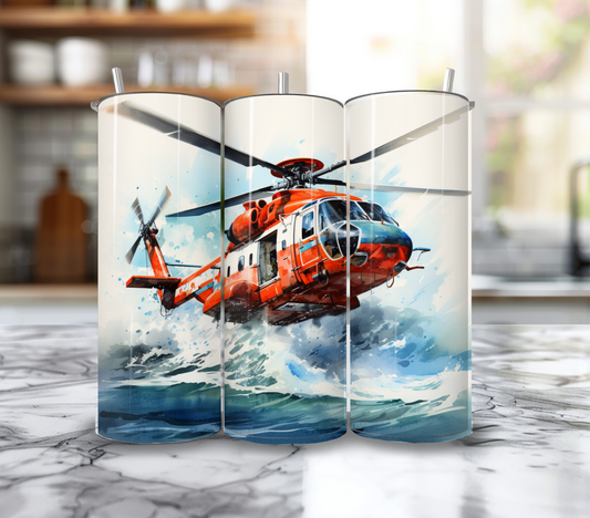 20 Oz Coast Guard Chopper Tumbler